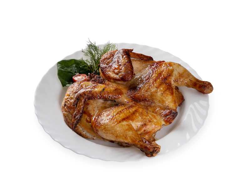 Курица, запеченная с картофелем и приправой магги в духовке