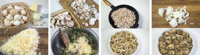 Фаршированные шампиньоны в духовке — 15 простых рецептов запеченных грибов