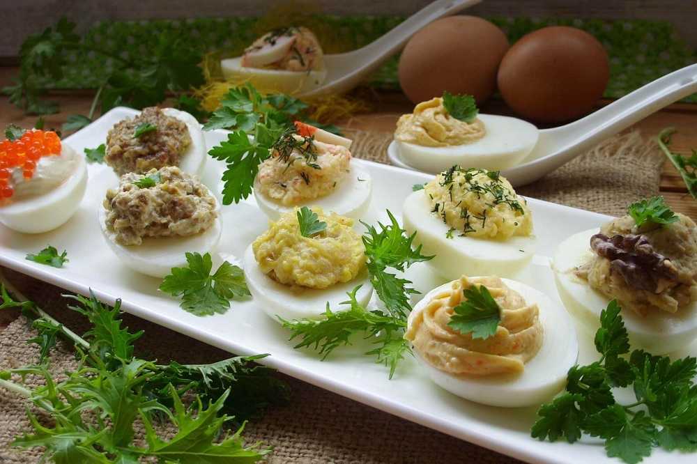 Яйца, фаршированные грибами — пошаговый рецепт с фото
