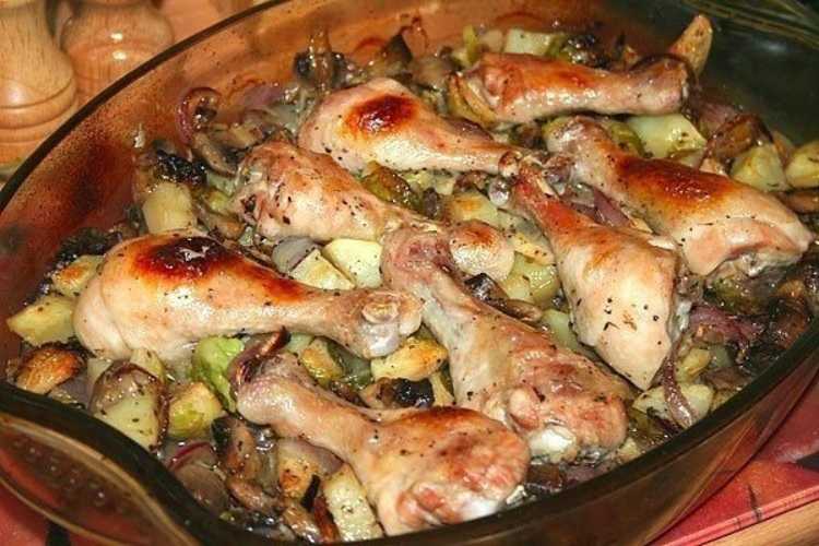 Куриная голень с овощами - 302 рецепта: мясные блюда | foodini