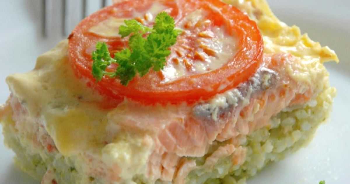 Рисовая запеканка с лососем и фасолью рецепт с фото пошагово - 1000.menu