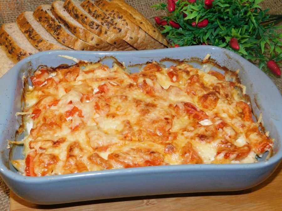Курица с картошкой в духовке «по-французски»: рецепт с помидорами и сыром