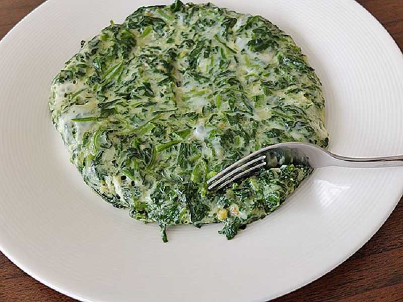 Омлет со шпинатом в духовке - 10 пошаговых фото в рецепте