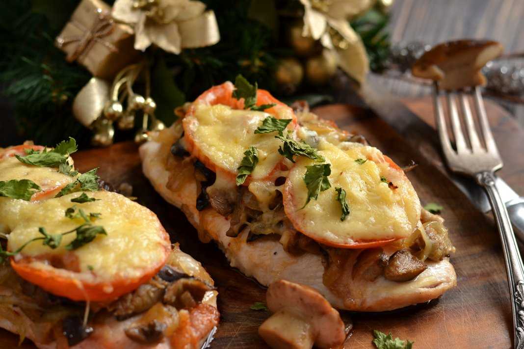 Куриные отбивные с грибами и сыром — пошаговый рецепт с фото