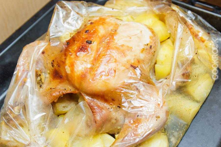 Курица с картофелем в рукаве рецепт с фото - 1000.menu