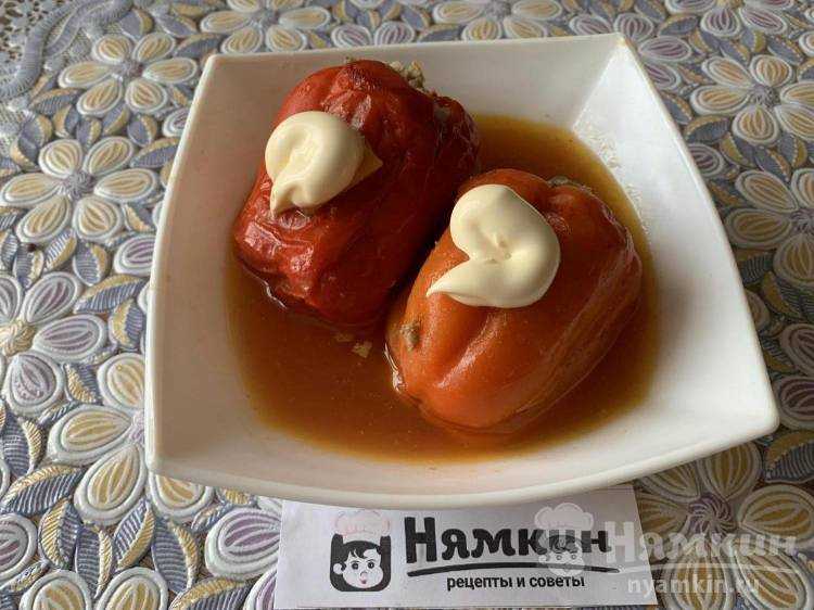Фаршированные перцы с томатной пастой в кастрюле рецепт с фото пошагово и видео - 1000.menu