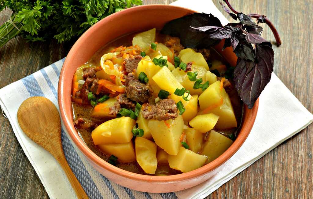 Картошка с мясом в духовке — пошаговый рецепт с фото