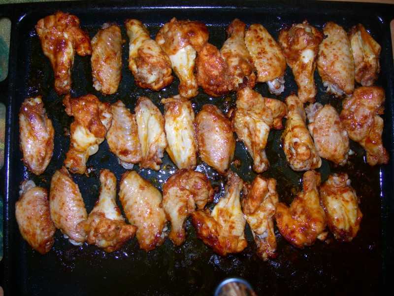 Куриные крылышки барбекю в духовке