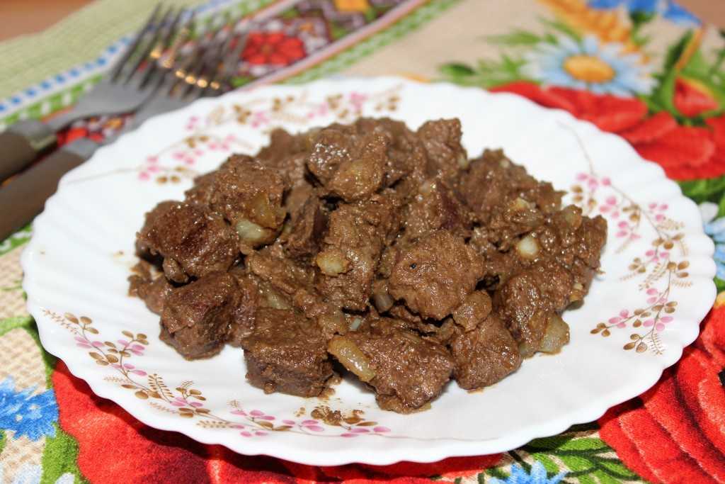 Бефстроганов из говяжьей печени со сметаной — 5 рецептов с фото пошагово