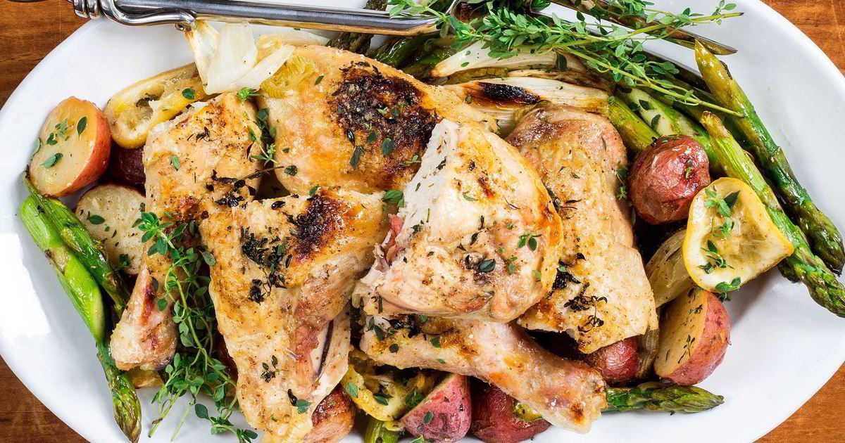 Куриная грудка с овощами в духовке рецепт с фото пошагово и видео - 1000.menu