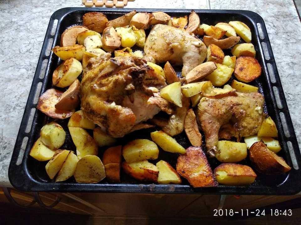 Курица с айвой в духовке целиком: рецепт и 10 пошаговых фото