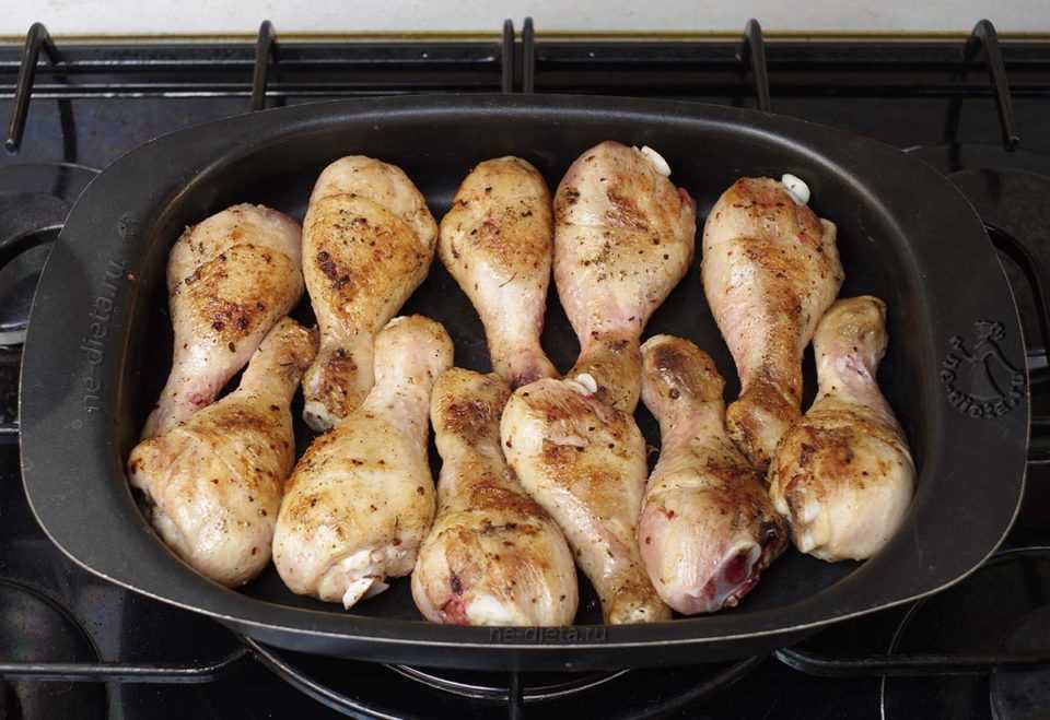 Куриная голень в духовке — 8 рецептов приготовления
