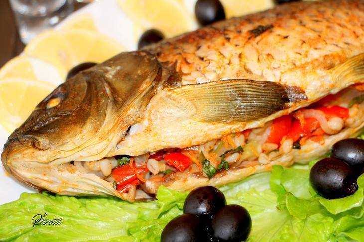 Карп в духовке — рецепты с фото. приготовление запеченной фаршированной рыбы