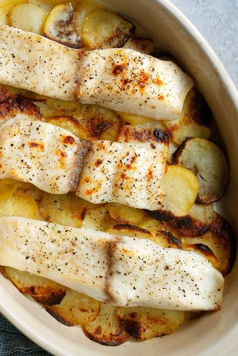 Треска с картофелем — пошаговый рецепт с фото