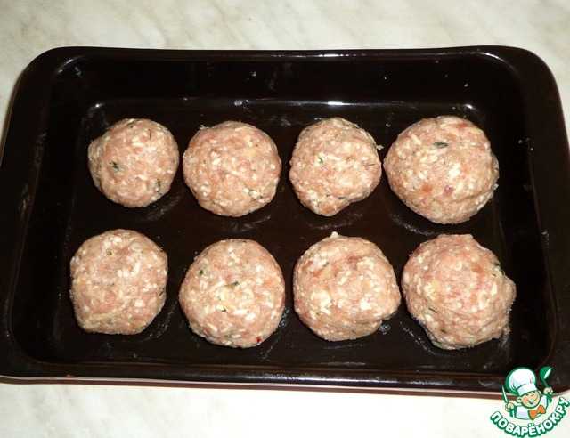 Мясные шарики в духовке из фарша рецепт с фото пошагово