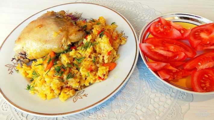 Рис с курицей в духовке рецепт с фото пошагово и видео - 1000.menu