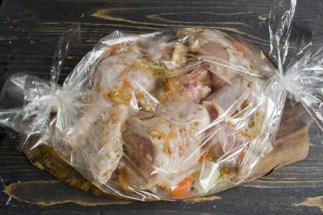 Рецепты курица с овощами в рукаве