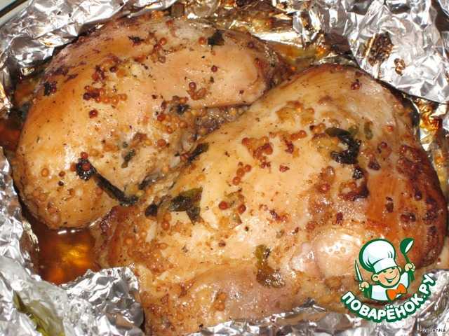 Курица в фольге в духовке - пошаговый рецепт с фото