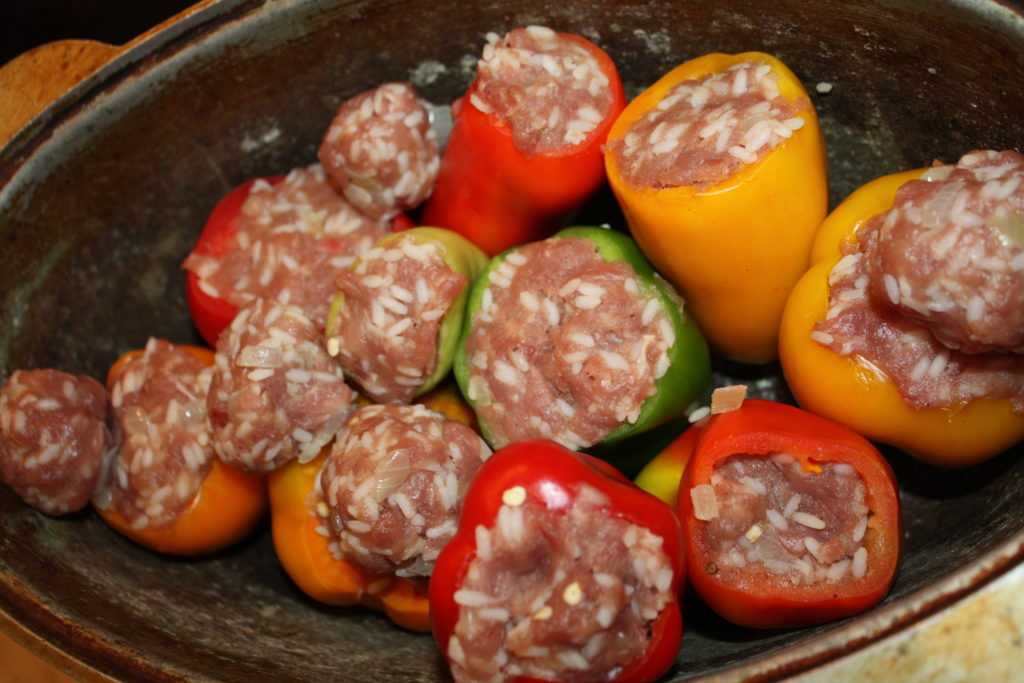 Пп-перцы фаршированные мясом: диетические рецепты с фото на выбор