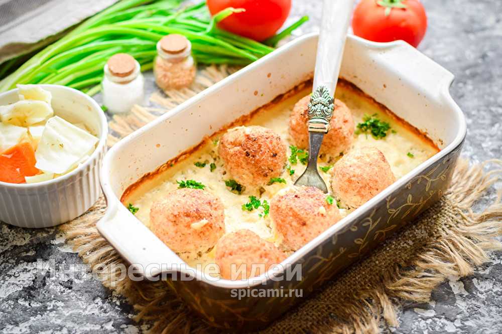 Макароны с фрикадельками в духовке со сливками рецепт с фото пошагово - 1000.menu