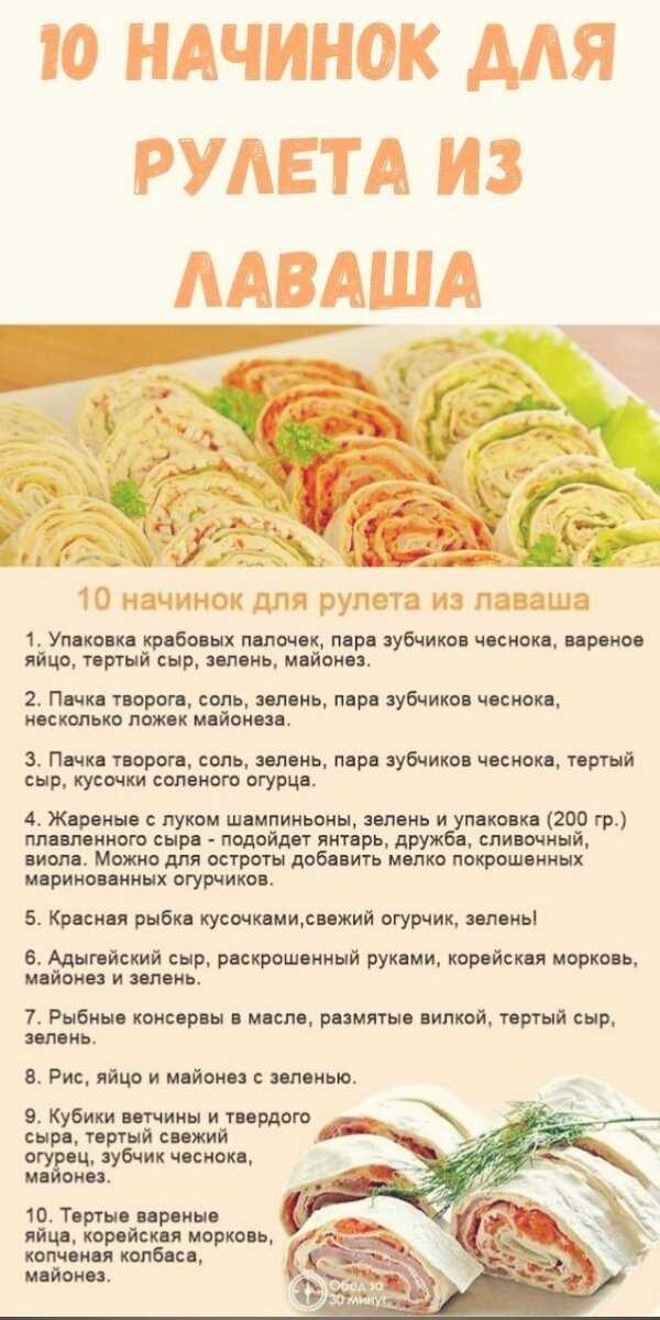 Фаршированный лаваш рецепт с фото пошагово - 1000.menu
