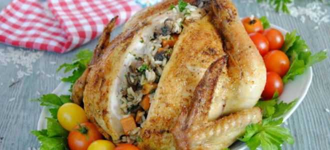 Рецепты фаршированной курицы в духовке