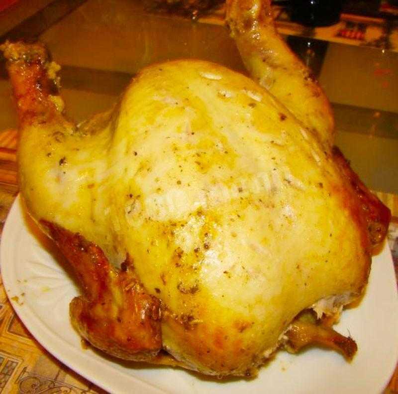 Курица гриль, рецепт в духовке на вертеле