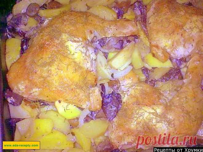 Куриные окорочка с картошкой - 35 рецептов - 1000.menu