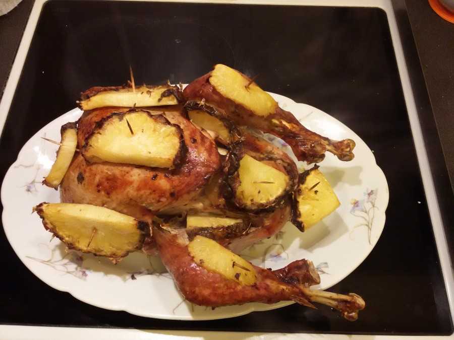 Индейка с ананасами — пошаговый рецепт с фото