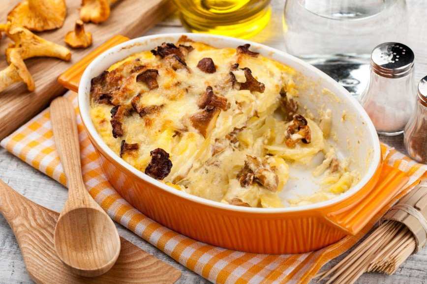 Картофельная запеканка с грибами и сыром — пошаговый рецепт с фото