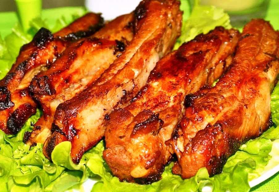 Маринад для свиных ребрышек — 7 пошаговых рецептов для запекания в духовке