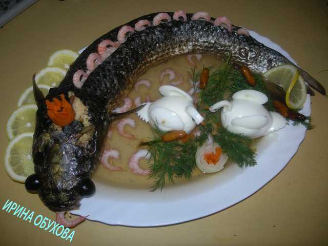 Фаршированная  заливная рыба -карп - кулинарный рецепт с пошаговыми инструкциями | foodini