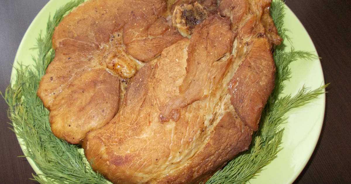 Свинина, запеченная в духовке, целым куском пошаговый рецепт