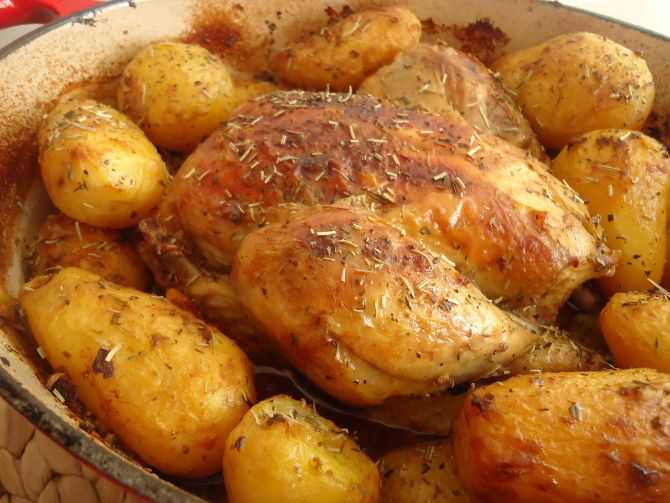 Курица с яблоками в духовке — 4 лучших рецепта
