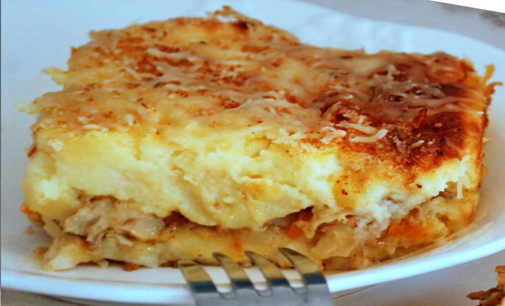 Картофельная запеканка с рыбным фаршем рецепт с фото пошагово - 1000.menu