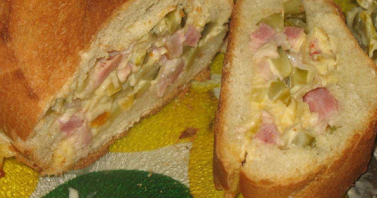 Фаршированный батон - 94 рецепта: бутерброды | foodini