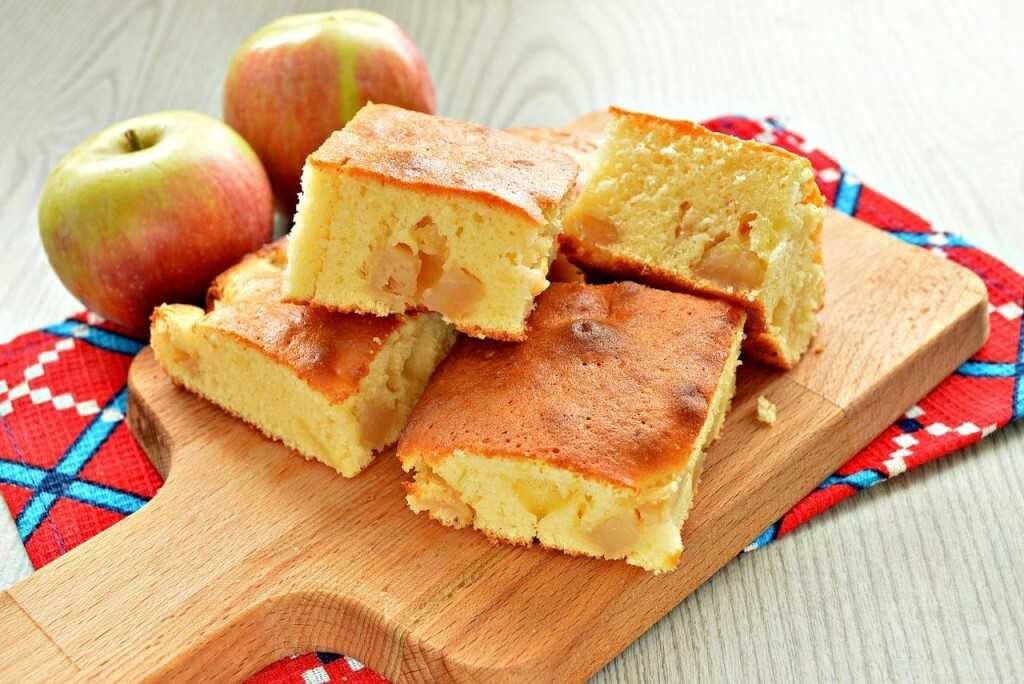 Пышная шарлотка на кефире с яблоками — простые и очень вкусные рецепты шарлотки в духовке