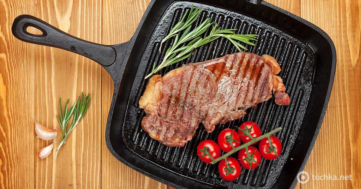 Как правильно жарить мясо на сковороде гриль - пошаговый рецепт