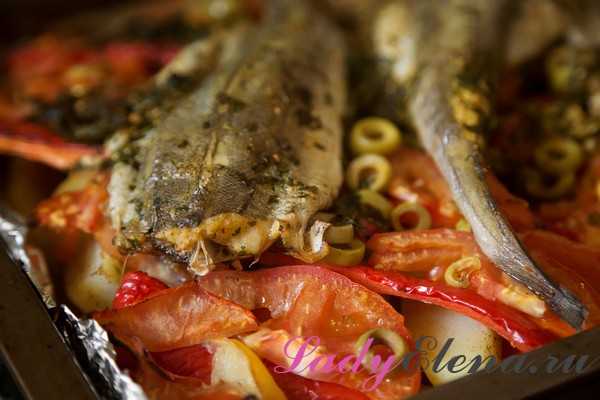 Рыба с овощами, запеченная в духовке - 10 рецептов приготовления с пошаговыми фото