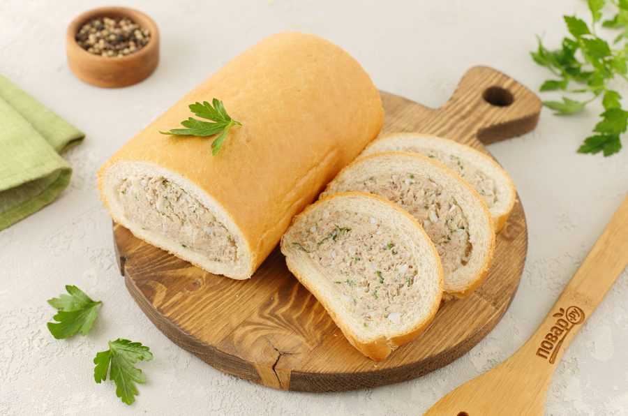 Батон с начинкой внутри. рецепты для лентяев: фаршированный хлеб
