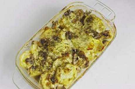 Грибы картошка сметана сыр в духовке рецепт с фото - 1000.menu