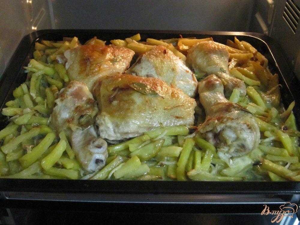 Окорочка куриные с картошкой в духовке