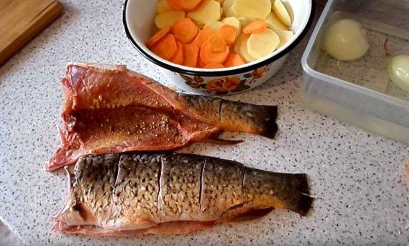 Сазан запеченный в духовке в фольге - подробный рецепт с фото