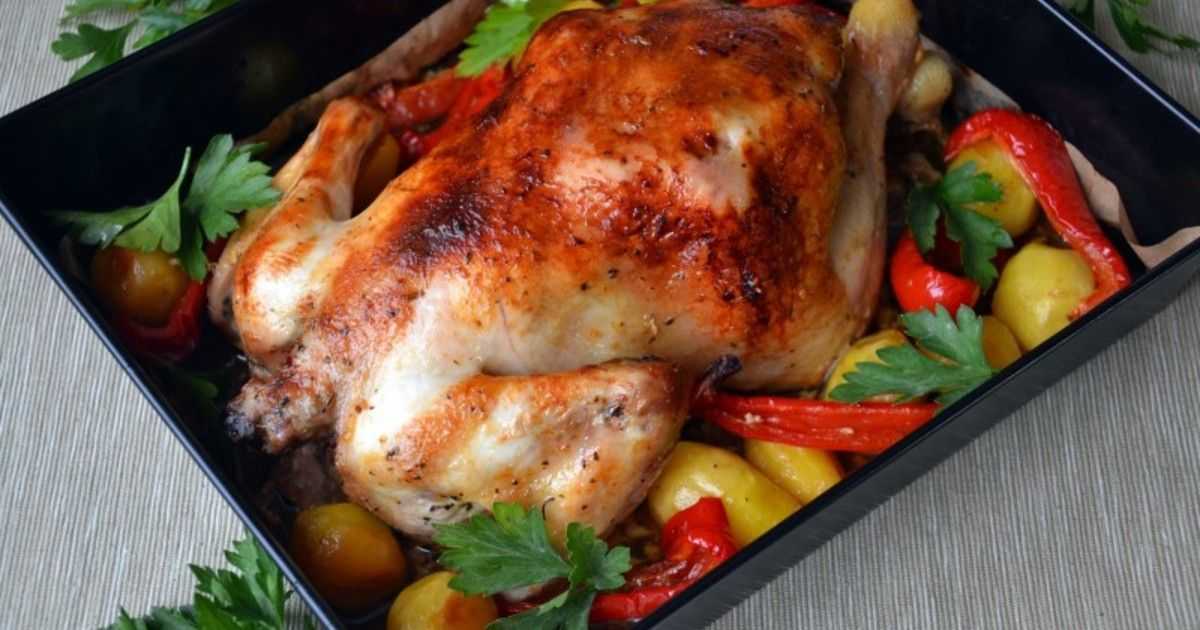 Курица в духовке с картошкой: пошаговый рецепт с фото
