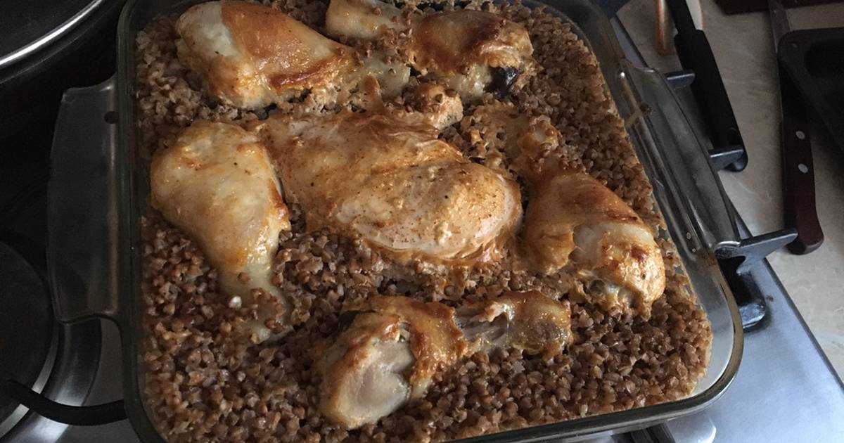 Гречка с курицей в духовке – 8 пошаговых рецептов с фото