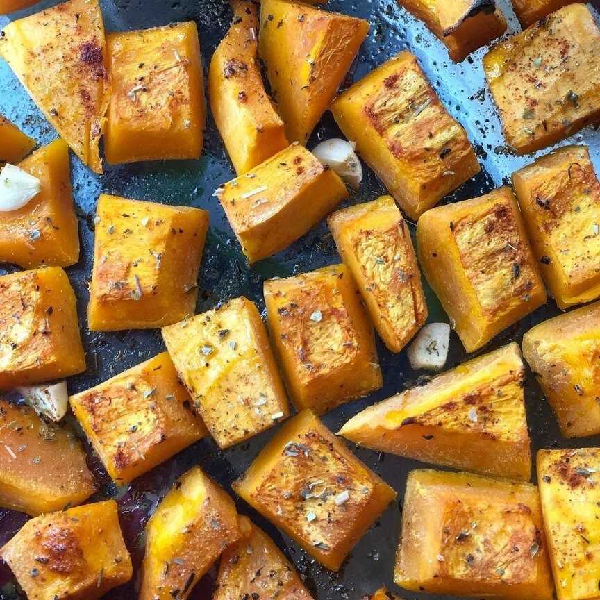 Кусочки тыквы, запеченные в духовке – 10 вкусных рецептов с пошаговыми фото