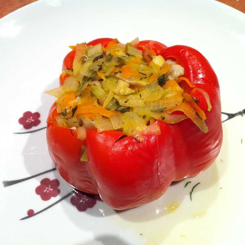 Перец фаршированный овощами - рецепт с пошаговыми фото | меню недели