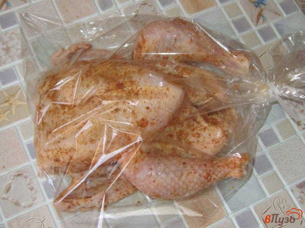 Пряный цыпленок в сметане запеченный в рукаве