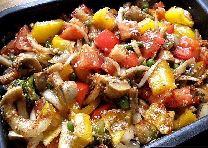 Запеченные овощи в духовке. диетические рецепты