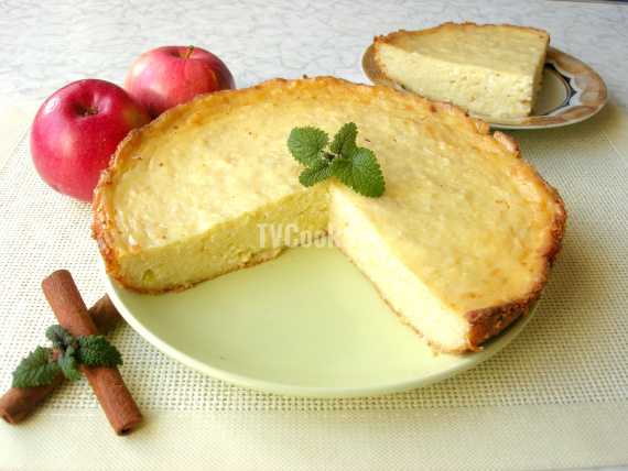 Вкусные и простые рецепты творожного пирога с яблоками